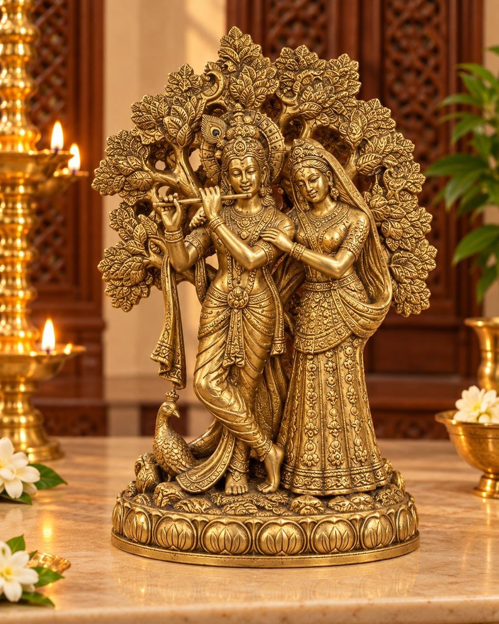 Radha Krishna Under the Tree