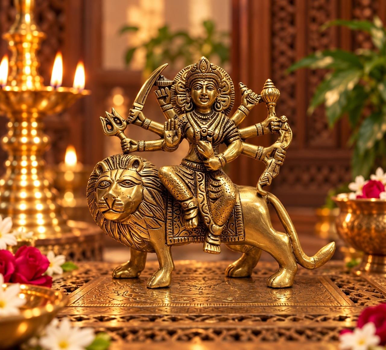 Durga Maa on Lion