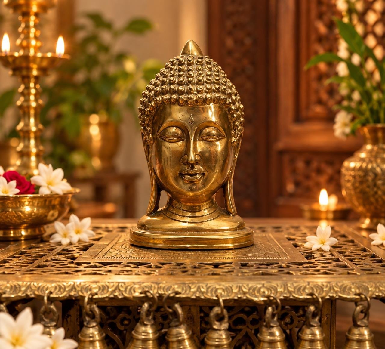 Buddha Head Bust