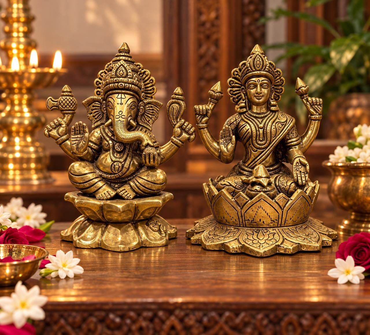Ganesha Lakshmi Pair