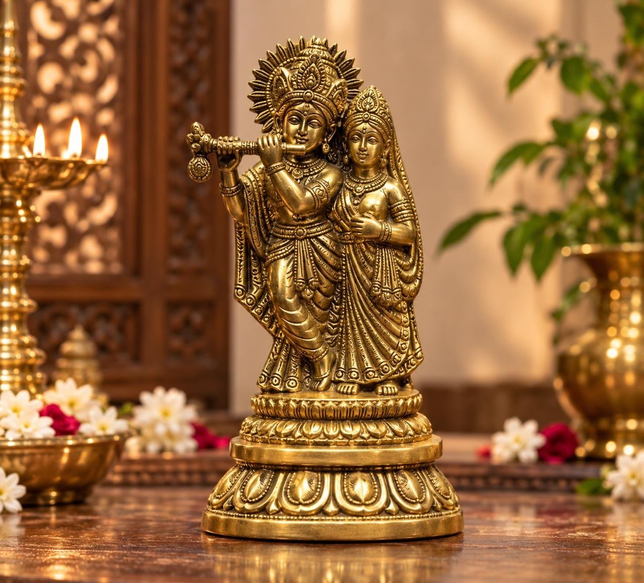 Radha Krishna with Flute