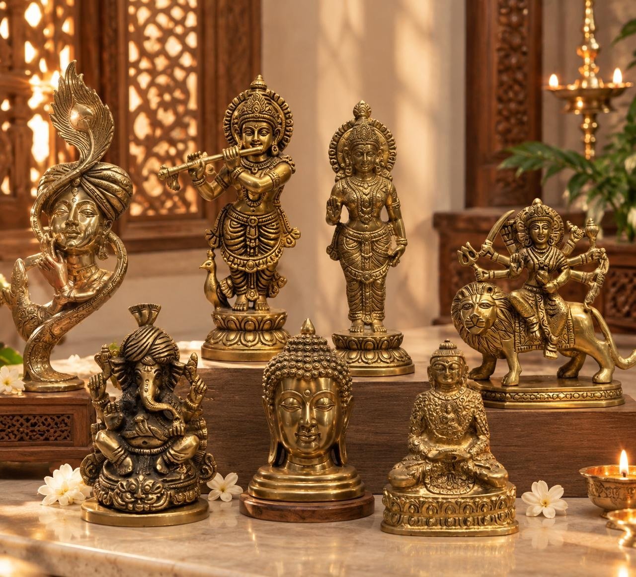 Krishna Radha Standing Pair